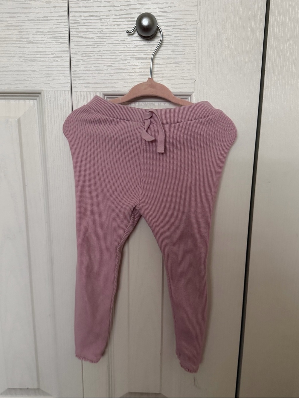 Zara Ribbed Leggings - Mauve Pink